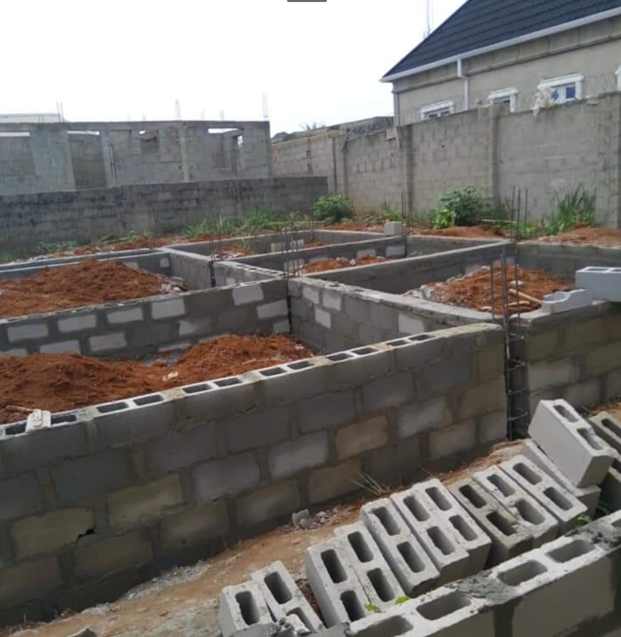 image of uncompleted house